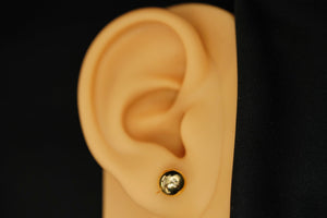 14k/10k Big Ball Stud Earrings