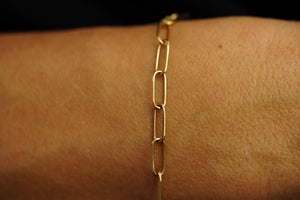 14k Clip Heart Bracelet