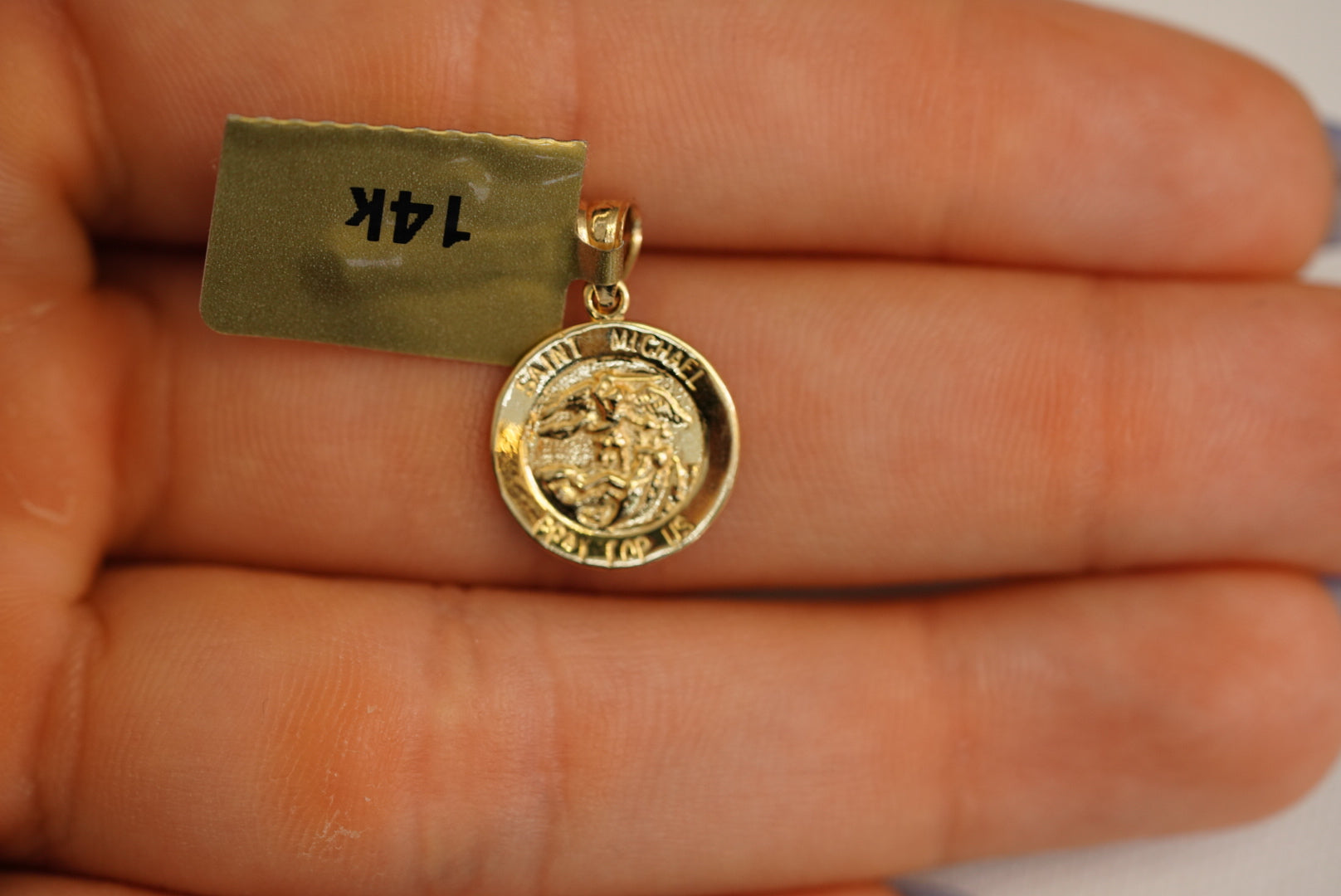 14k Saint Michael Pendant