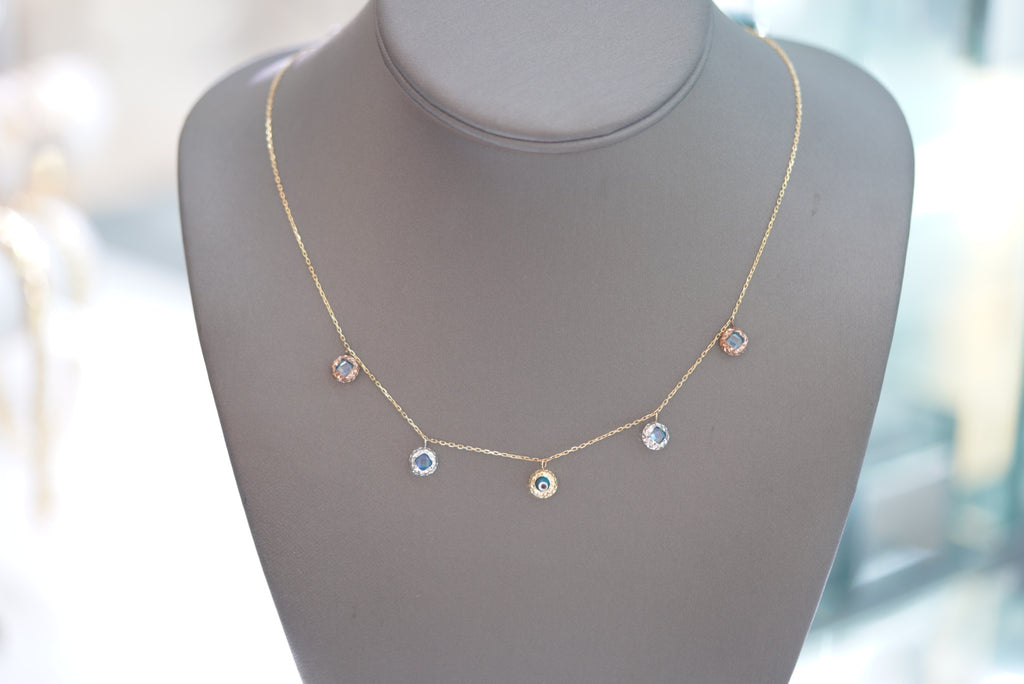 14k Women’s Necklace - Lucky Eyes