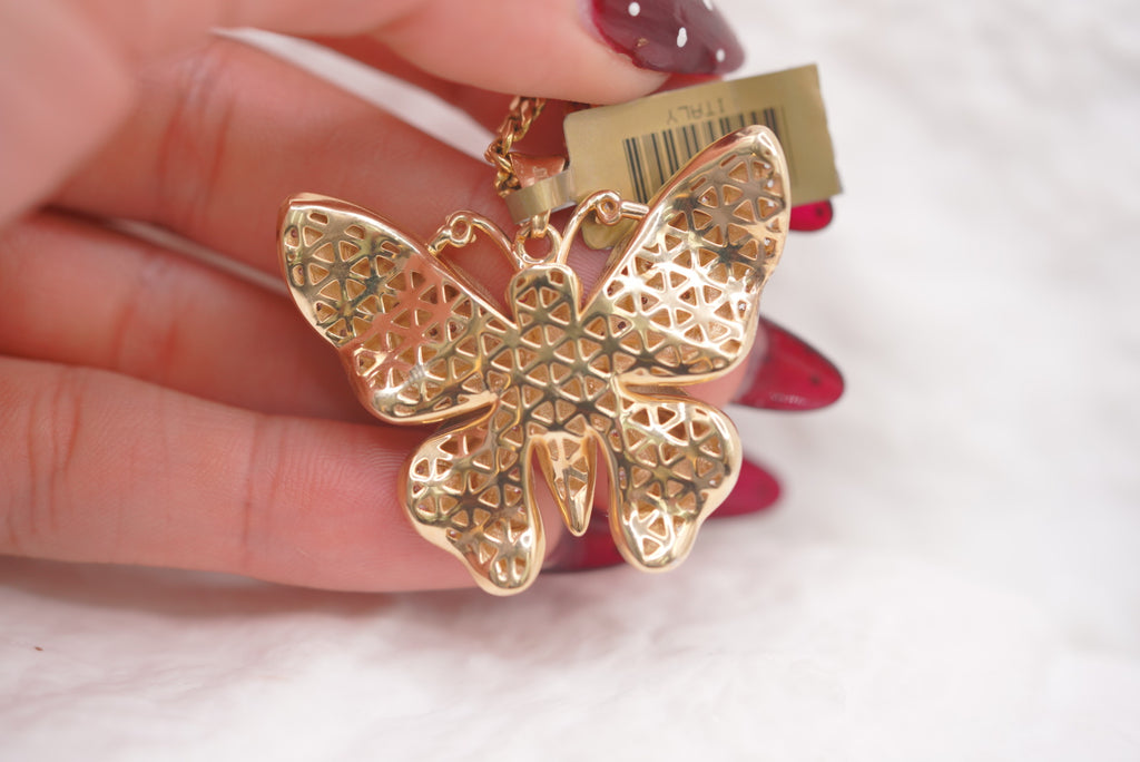 14k Women’s Necklace - Butterfly Beauty