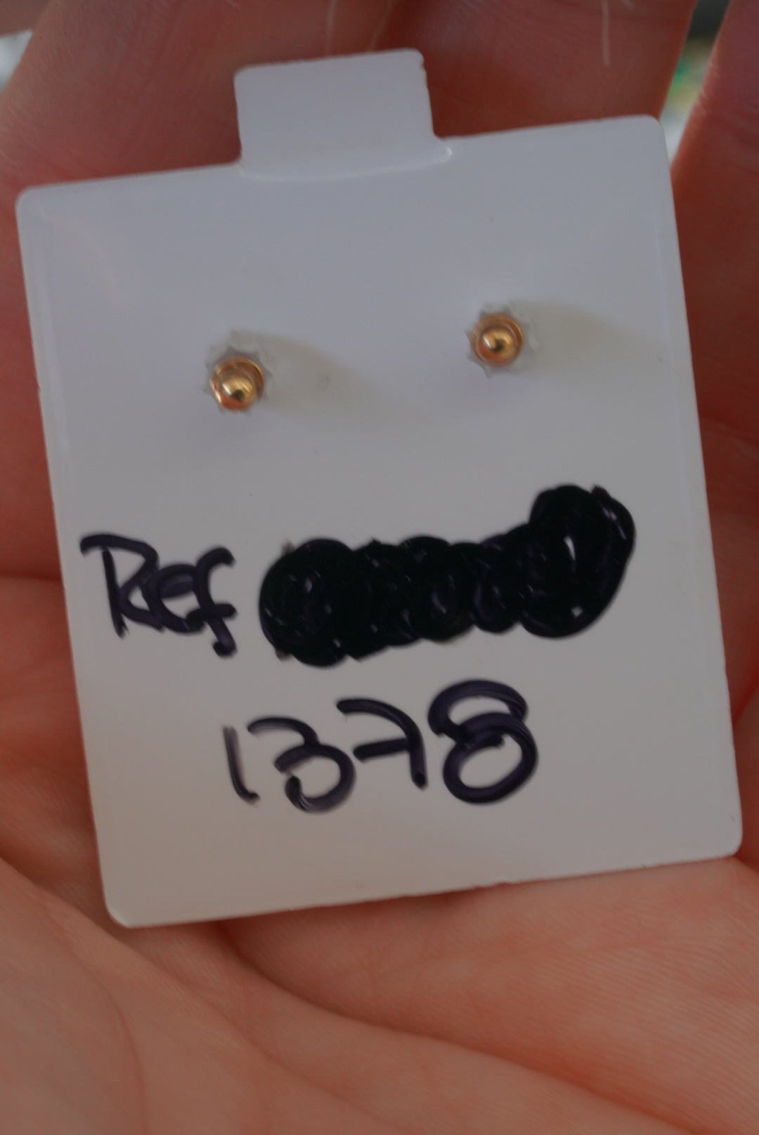 14k Baby Earrings - Reddish Beauty