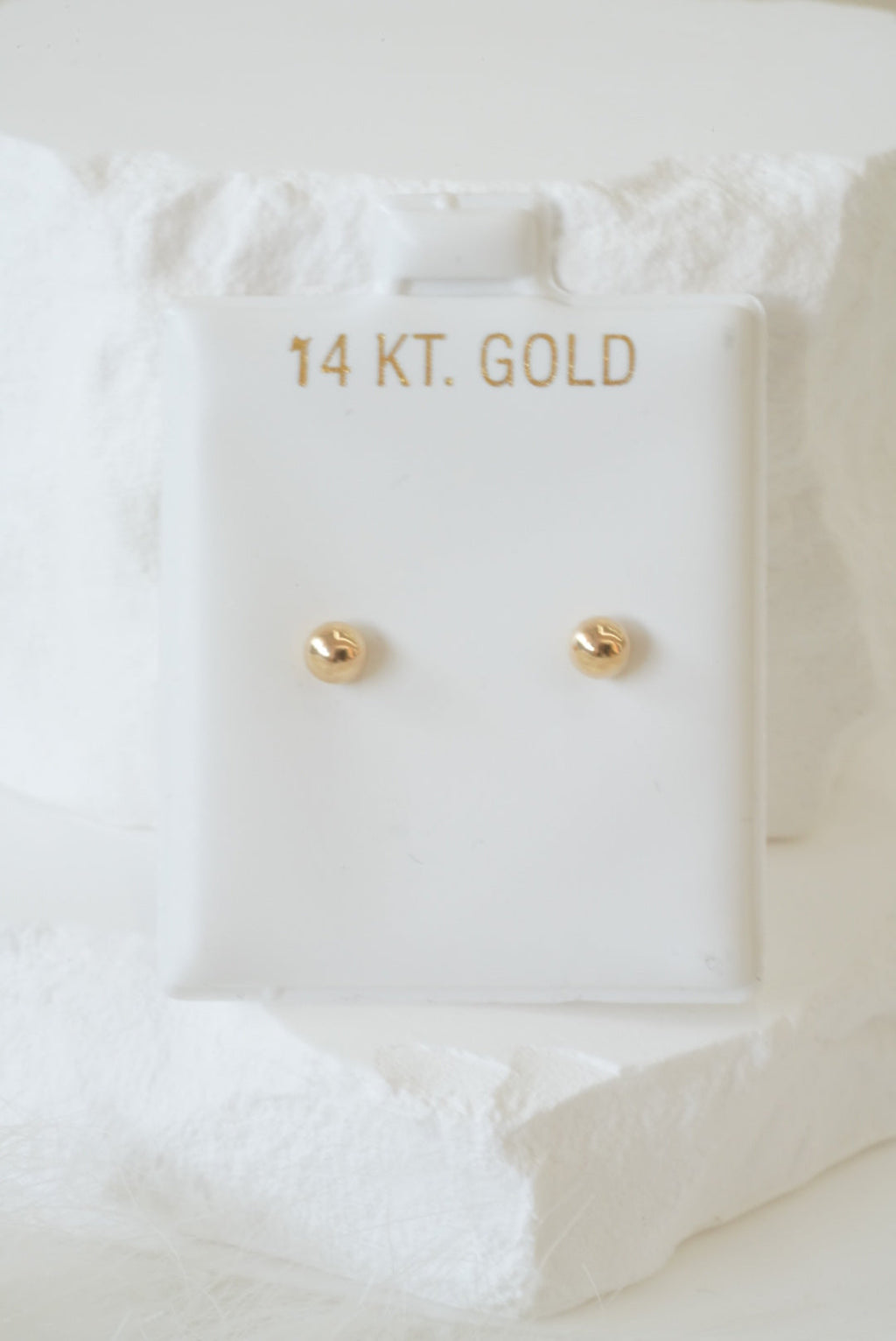 14k Baby Earrings - Perfect Spheres