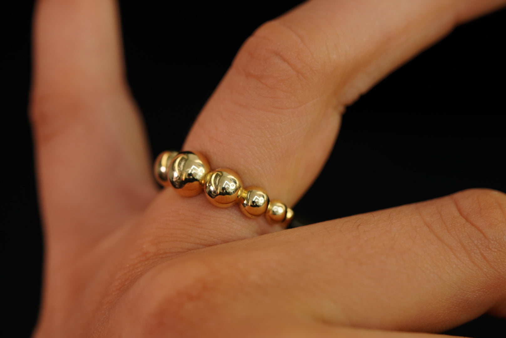 14k Balls Ring