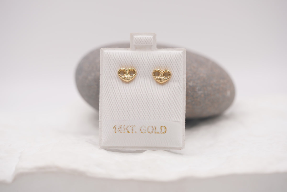 14k Earrings - Mariner Hearts