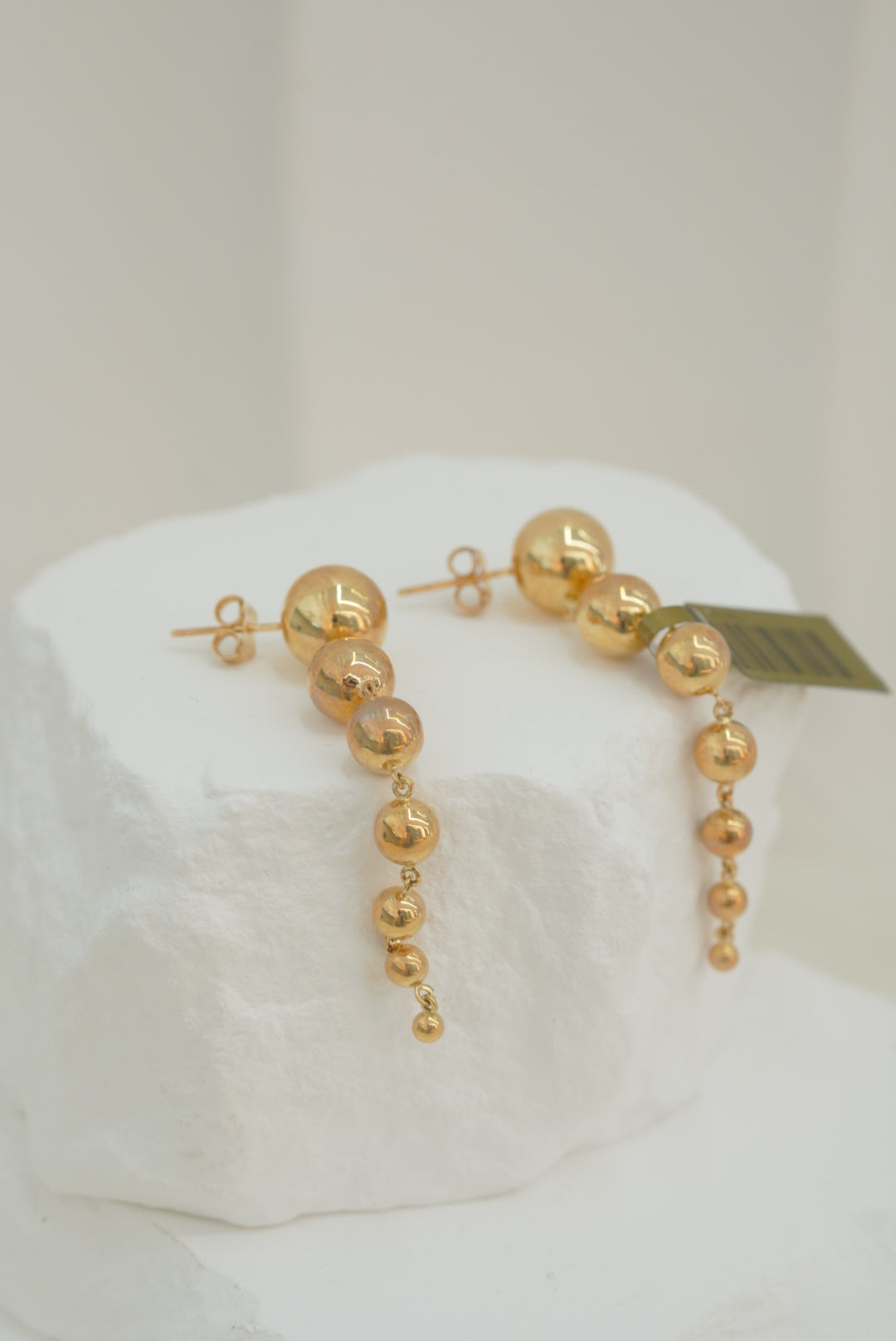 14k Earrings - Spheres Rows