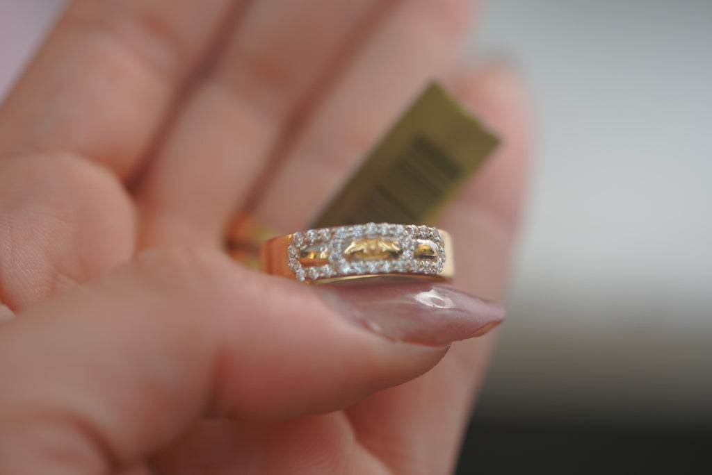 14k Matrimony Rings - Amor Vincit