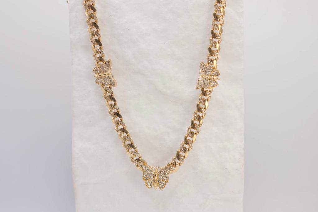 14k Necklace - Butterfly Magic