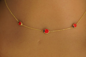 14k LadyBug Necklace