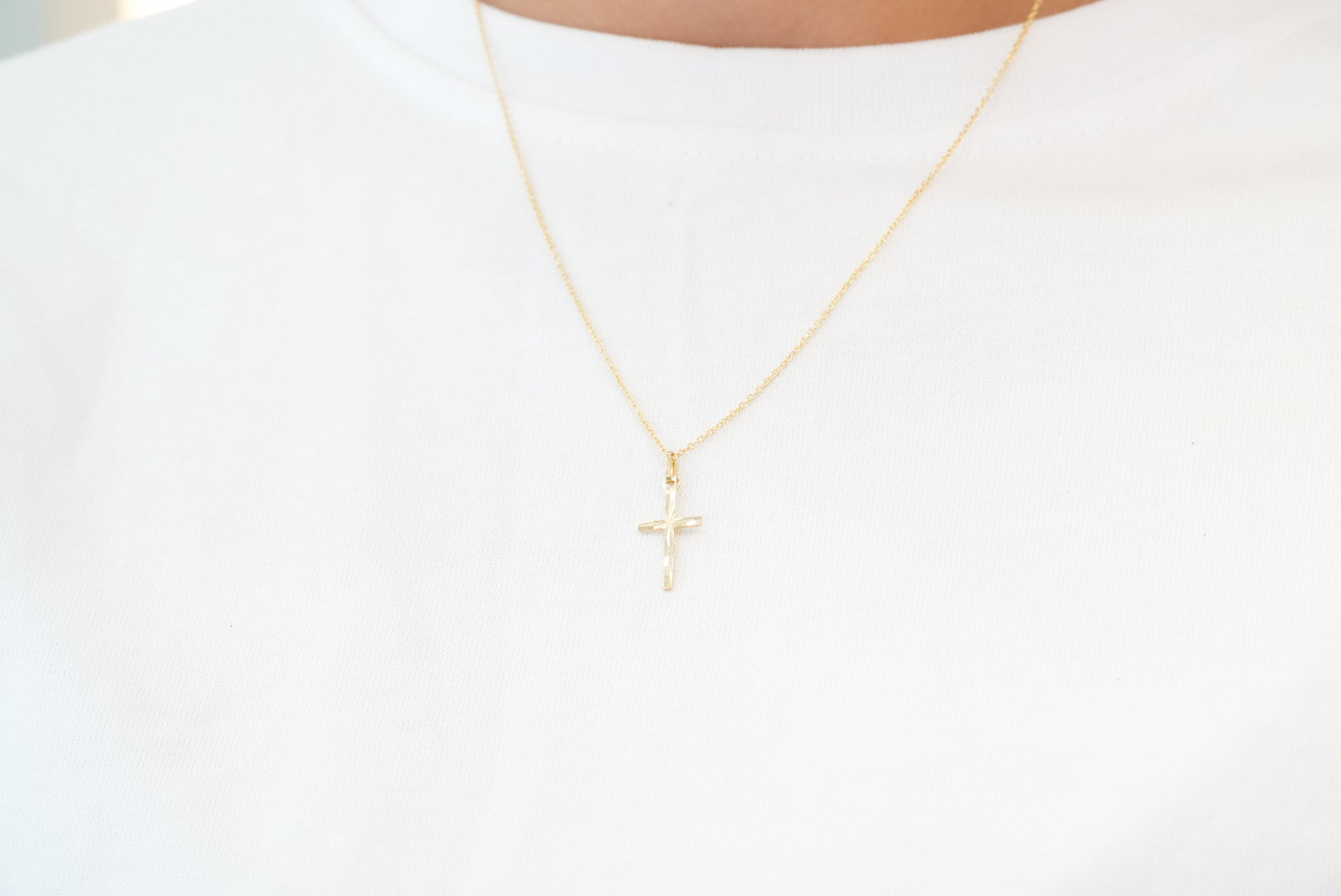 18k Cross Necklace - Faith & Protection