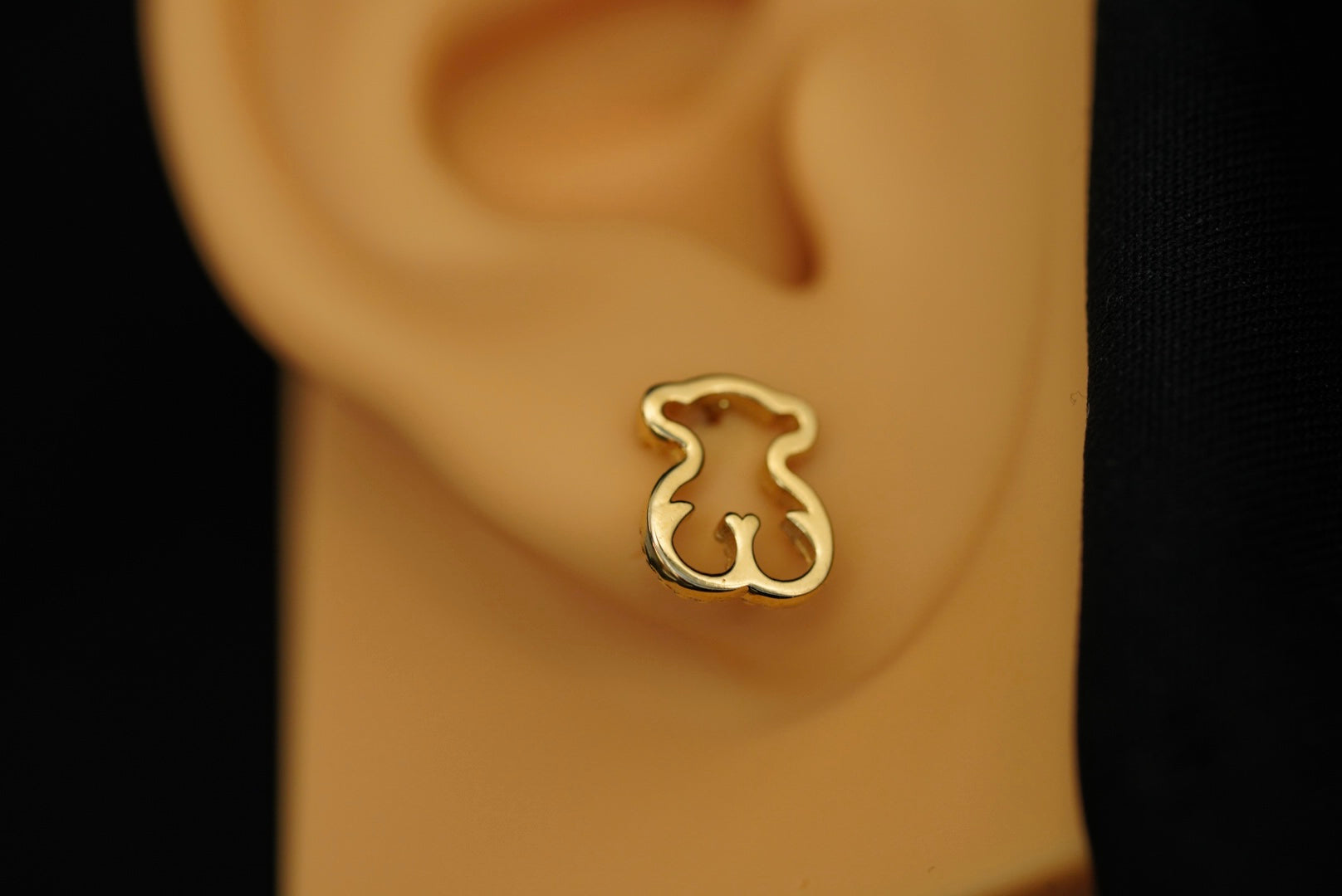 14k Bear Stud Earrings