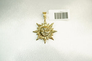 10k Sun Pendant