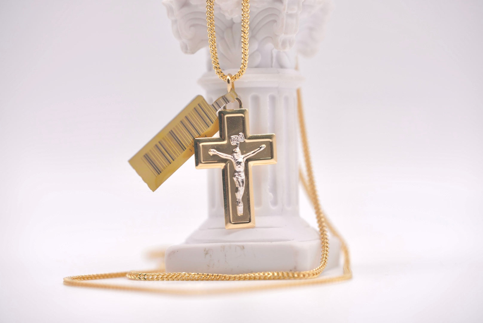 14k Franco Cross Chain - Faithful Soul