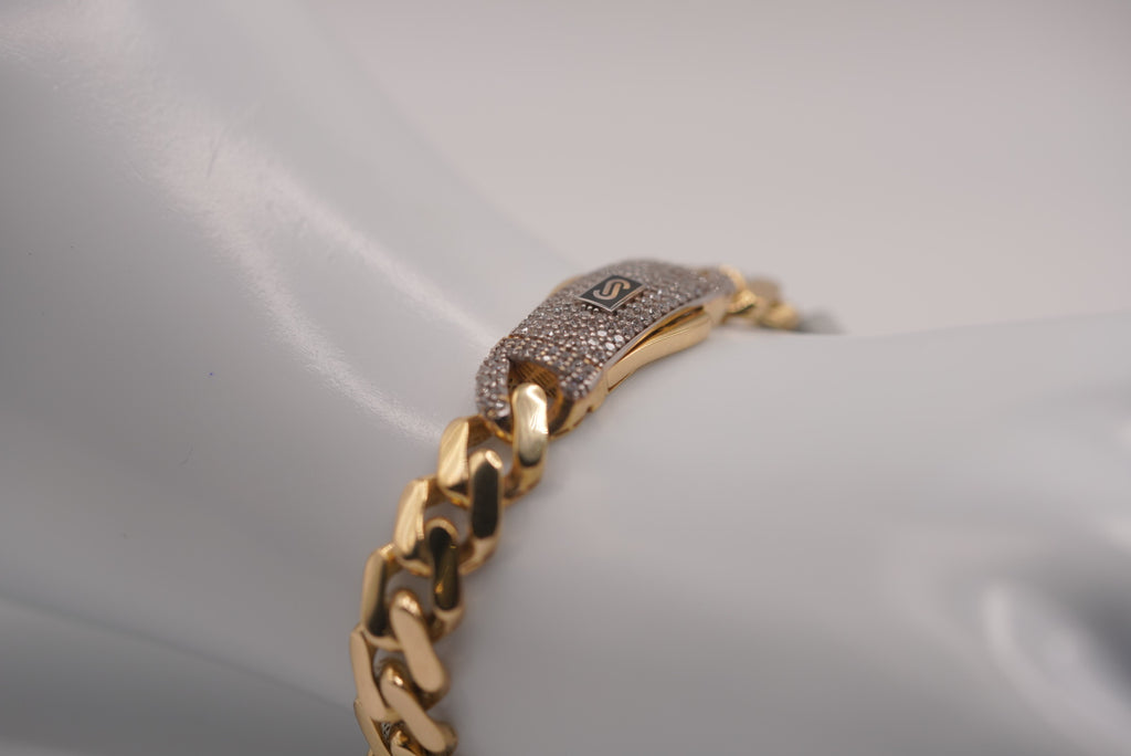 10k Monaco Bracelet - Timeless Elegance