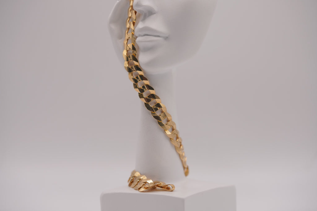 14k Diamond Cut Bracelet - Bold Power