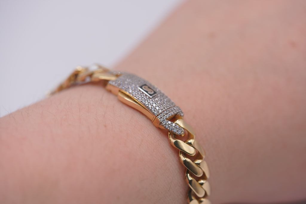 10k Monaco Bracelet - Timeless Elegance