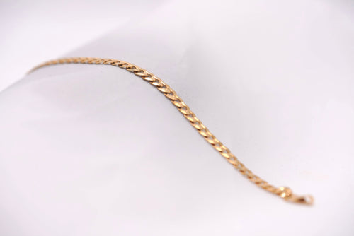 10k Diamond Cut Bracelet - Delicate Love