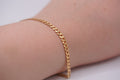 10k Diamond Cut Bracelet - Delicate Love