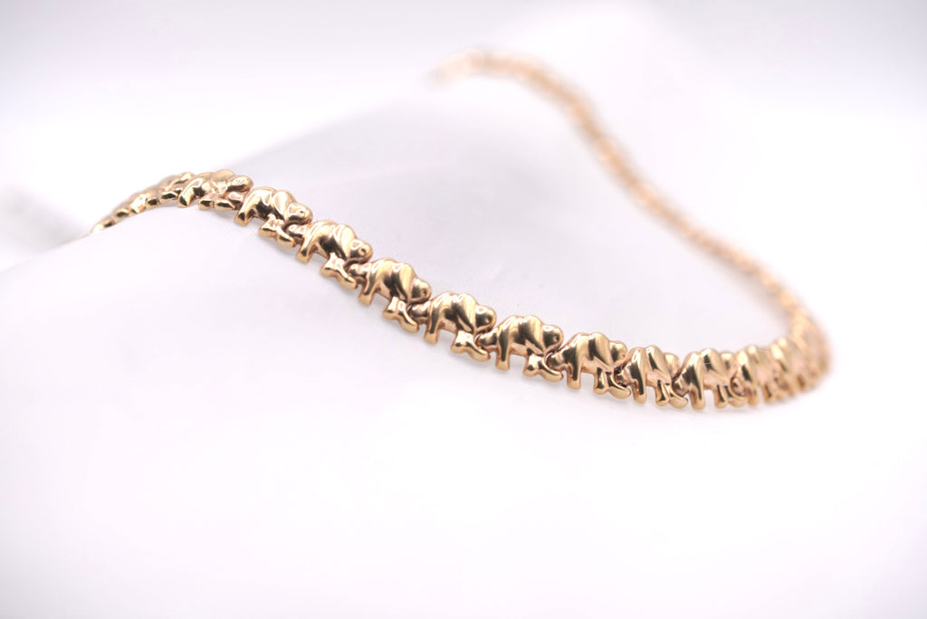 10k Elephant Necklace - Lucky Charm