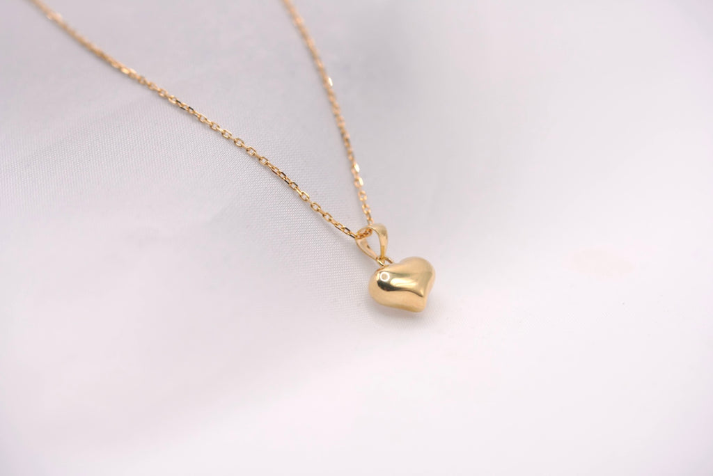 14k Necklace - Lovely Heart Pendant