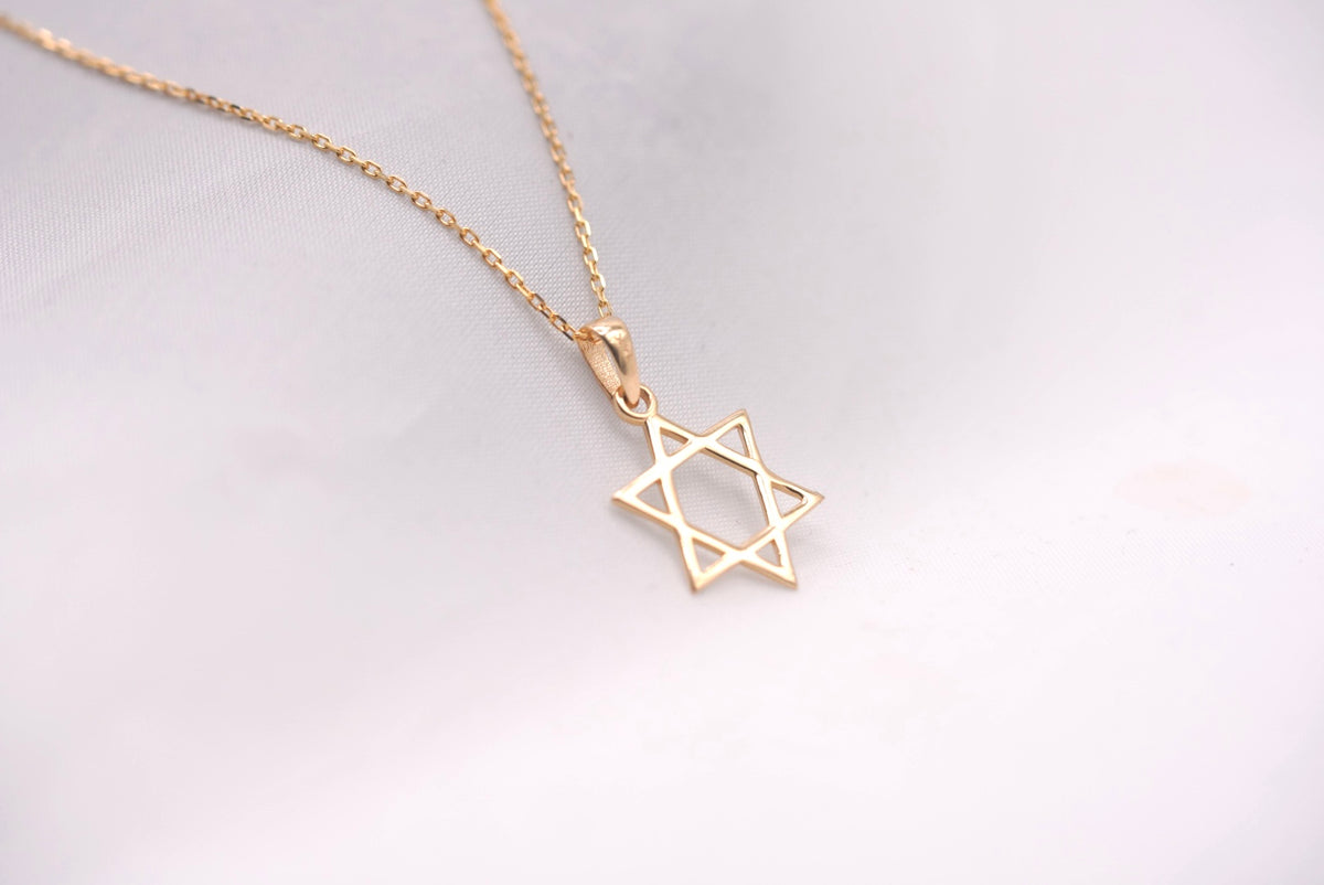 14k Necklace - David's Star Pendant
