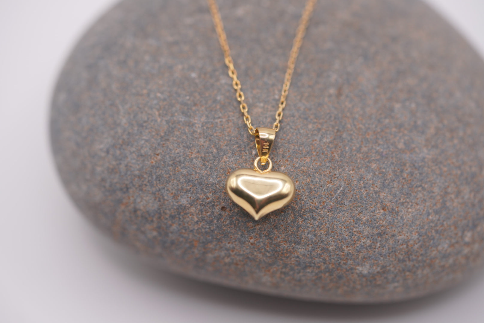 14k Necklace - Lovely Heart Pendant