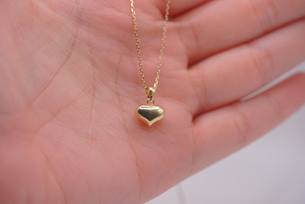 14k Necklace - Lovely Heart Pendant