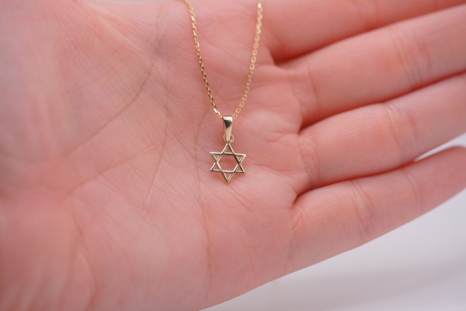 14k Necklace - David's Star Pendant