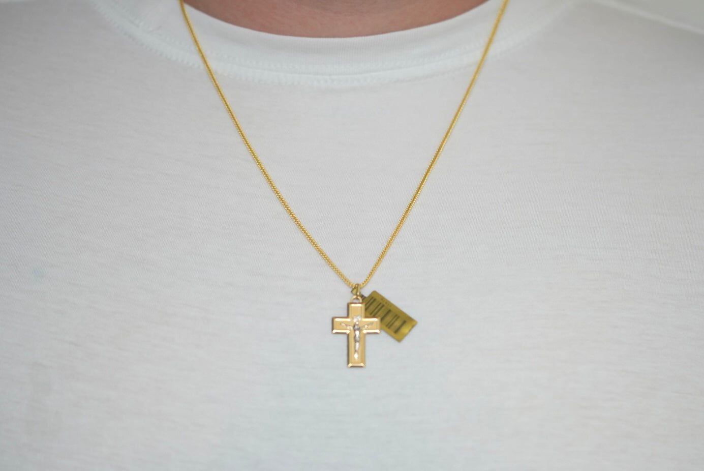 14k Franco Cross Chain - Faithful Soul