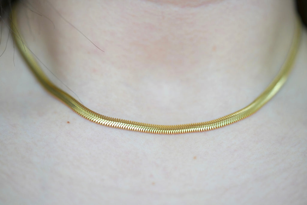 14k Omega Necklace - Majestic & Bold