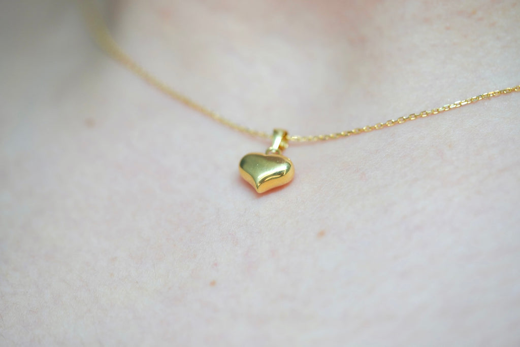 14k Necklace - Lovely Heart Pendant