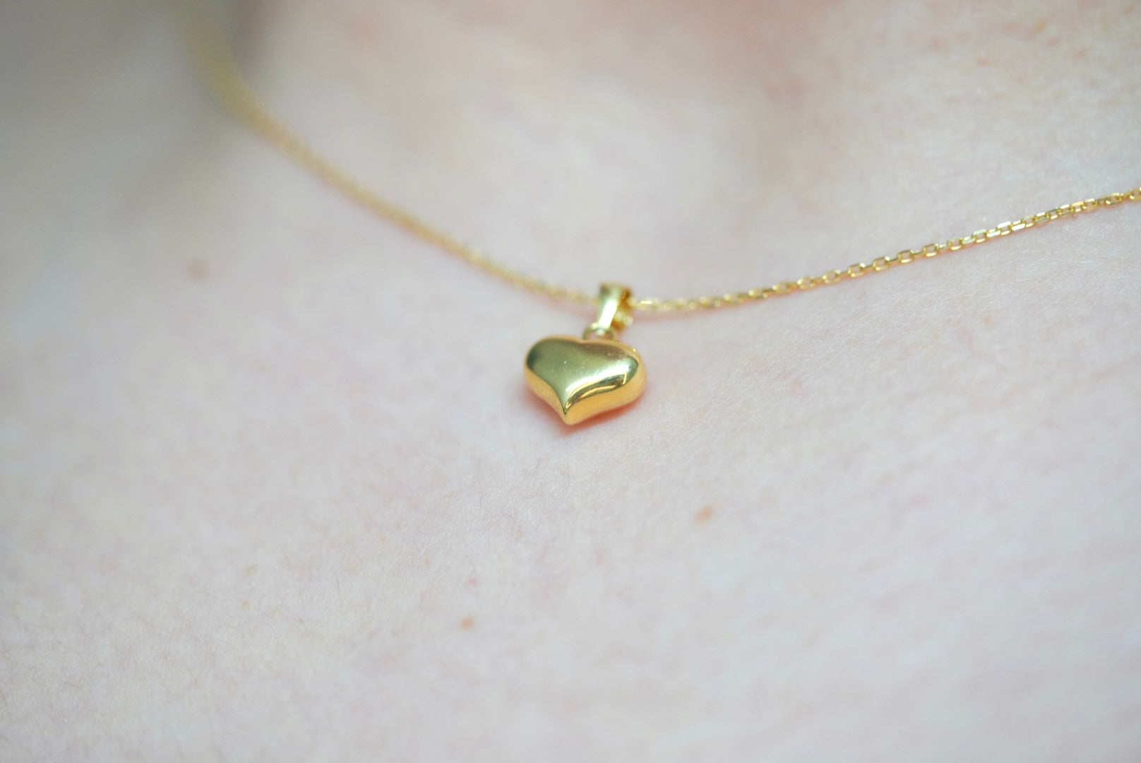 14k Necklace - Lovely Heart Pendant