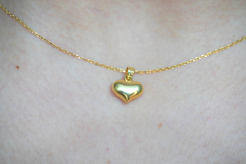 14k Necklace - Lovely Heart Pendant