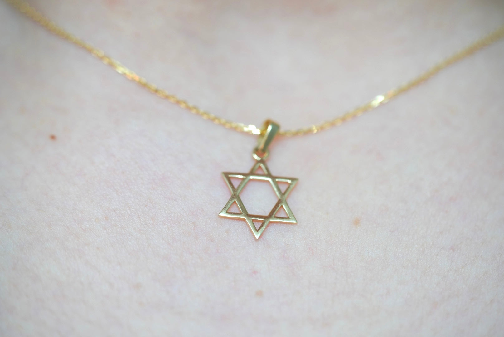 14k Necklace - David's Star Pendant