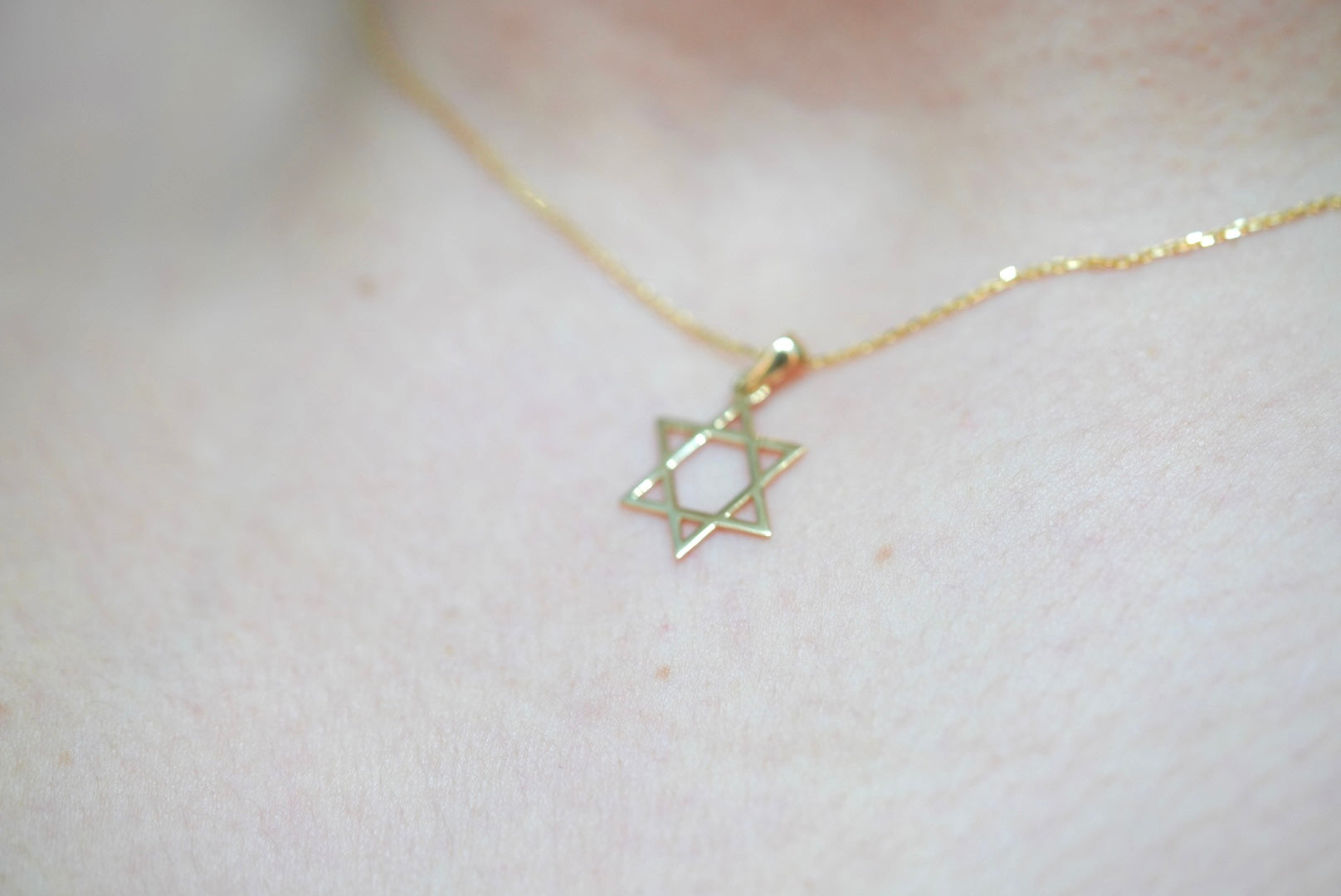 14k Necklace - David's Star Pendant