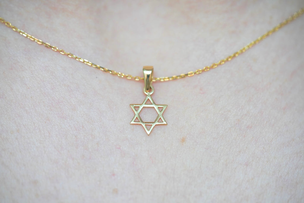 14k Necklace - David's Star Pendant