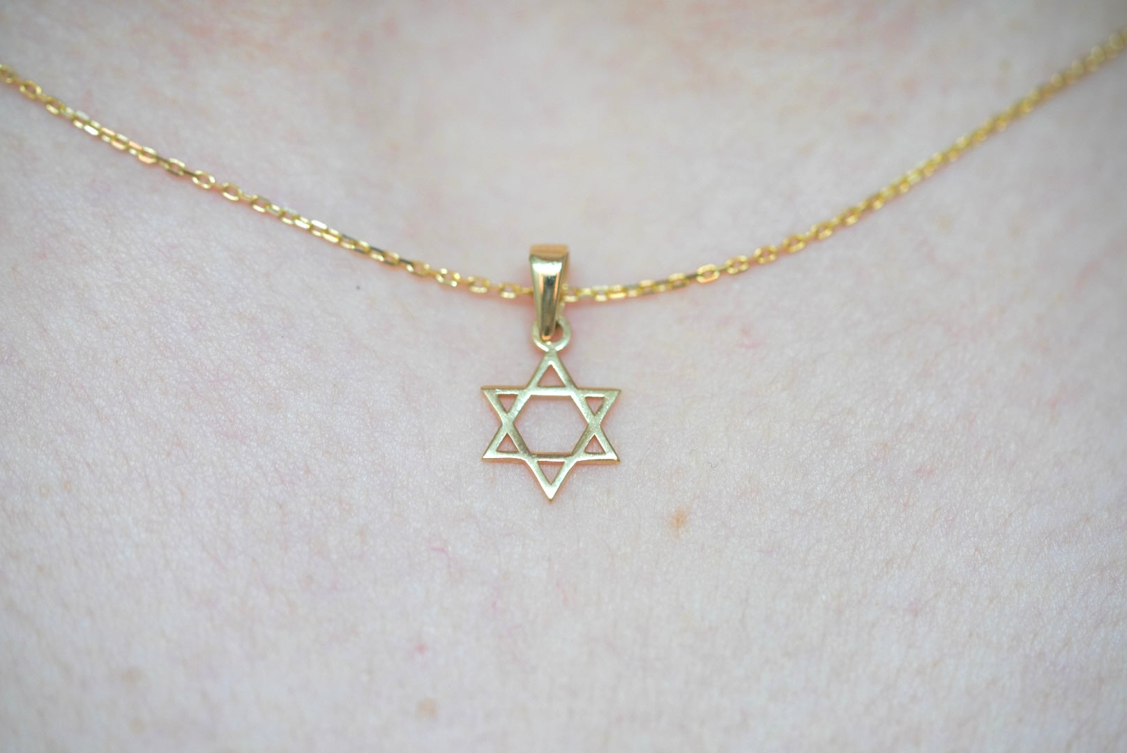 14k Necklace - David's Star Pendant