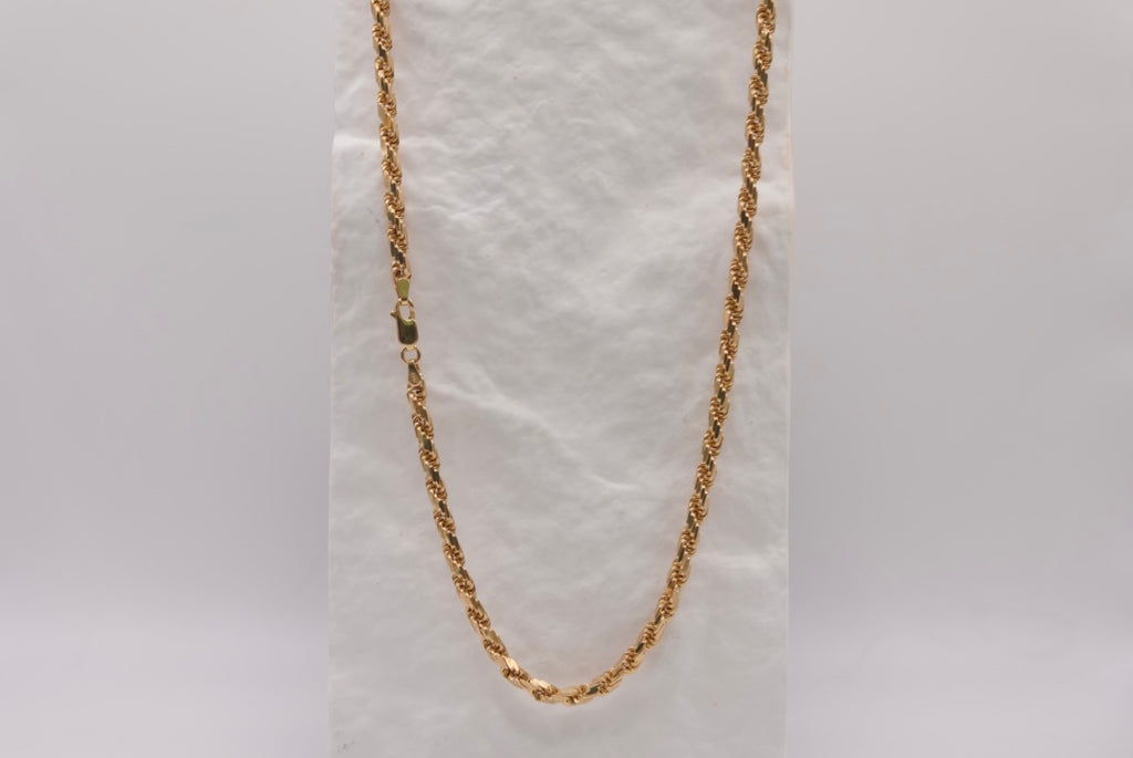 14k 4mm Rope Chain - Classy Style