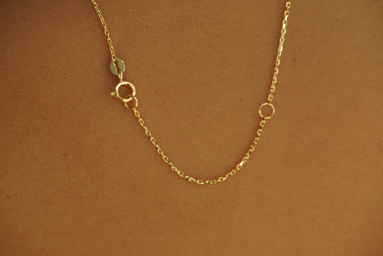 14k Tag with Aqua Balls Necklace