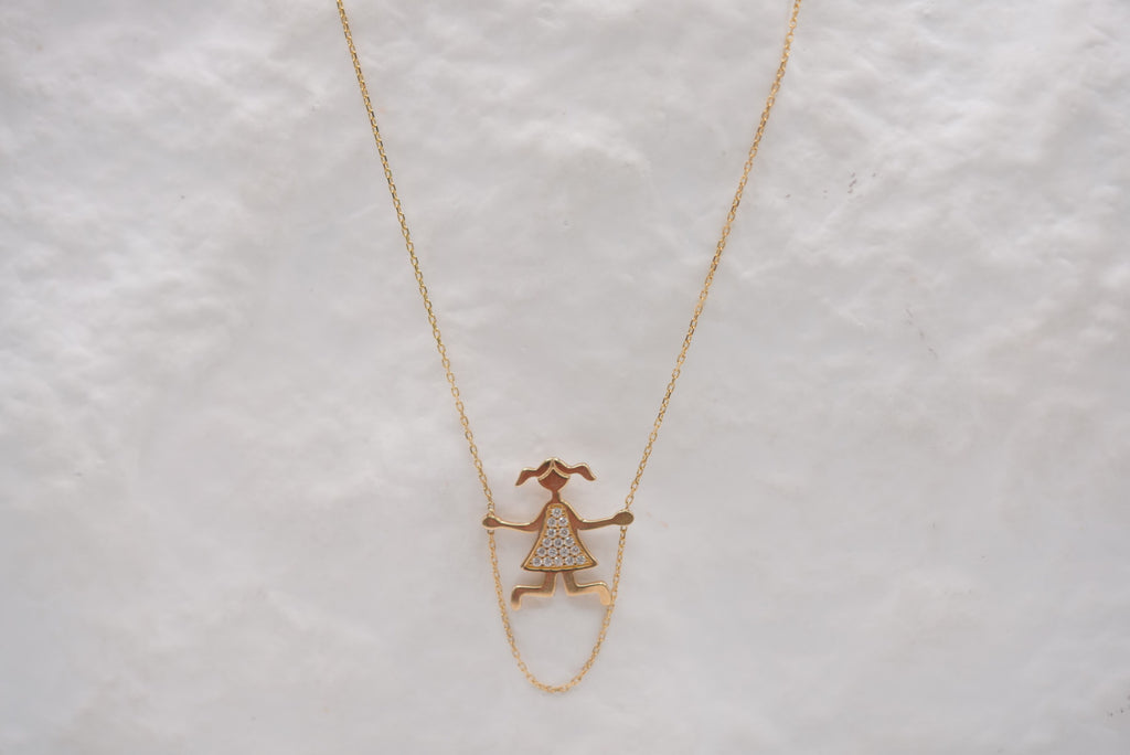 14k Necklace - Childhood Memories