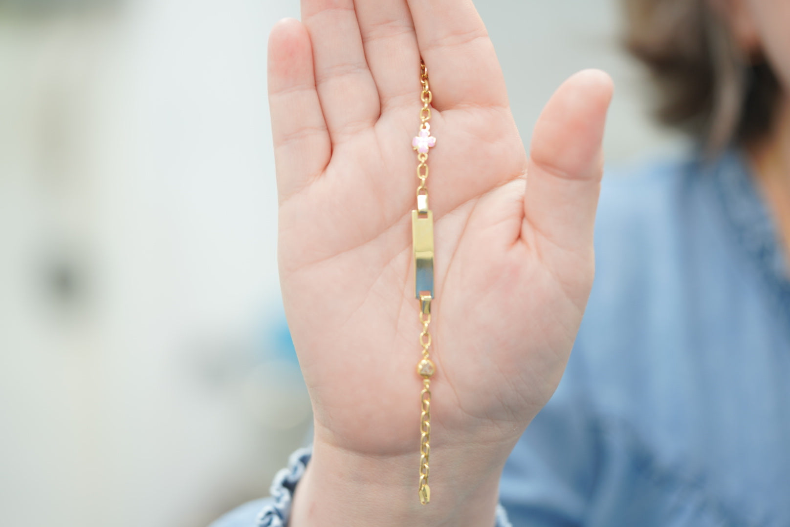 14k Baby Bracelet - Flower Beauty