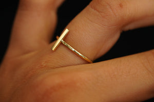 14k Line Ring New