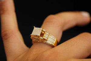 10k Princess Cut Engagement Ring