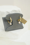 14k Hoops - Crystal