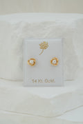 14k Baby Earrings - Pearl