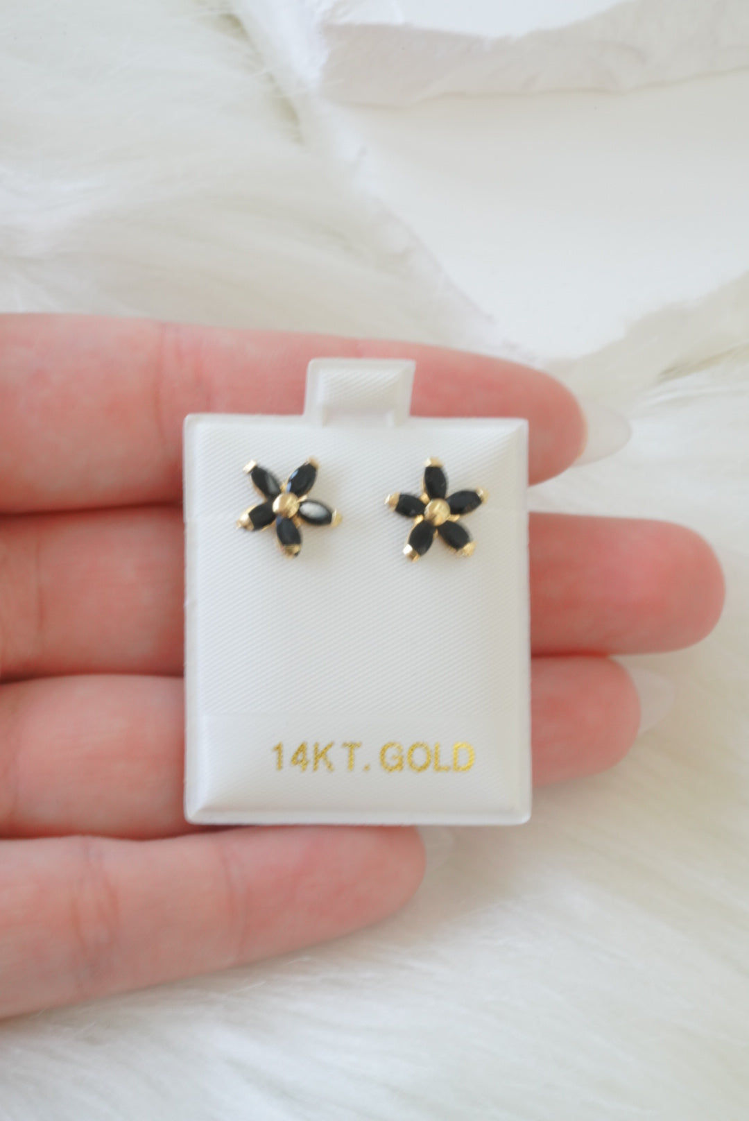 14k Baby Earrings - Sweet Flower