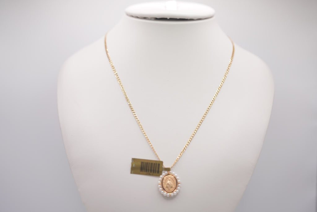 14k D Cut Chain with Pendant - Carry Your Faith