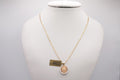 14k D Cut Chain with Pendant - Carry Your Faith