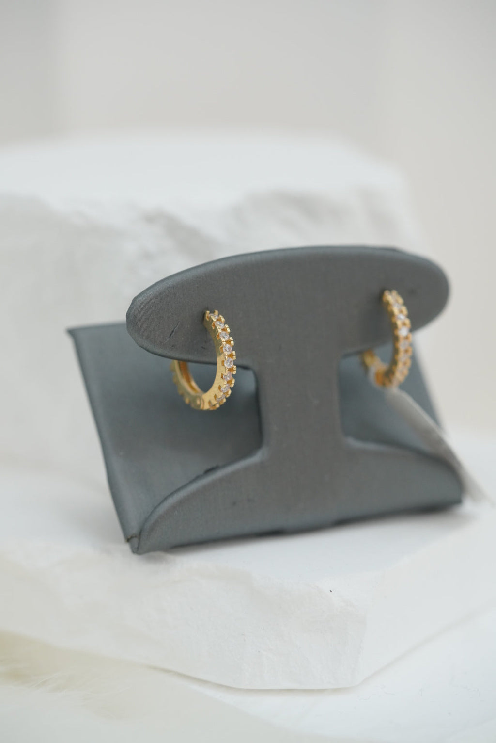 10k Hoops - Thin Crystal
