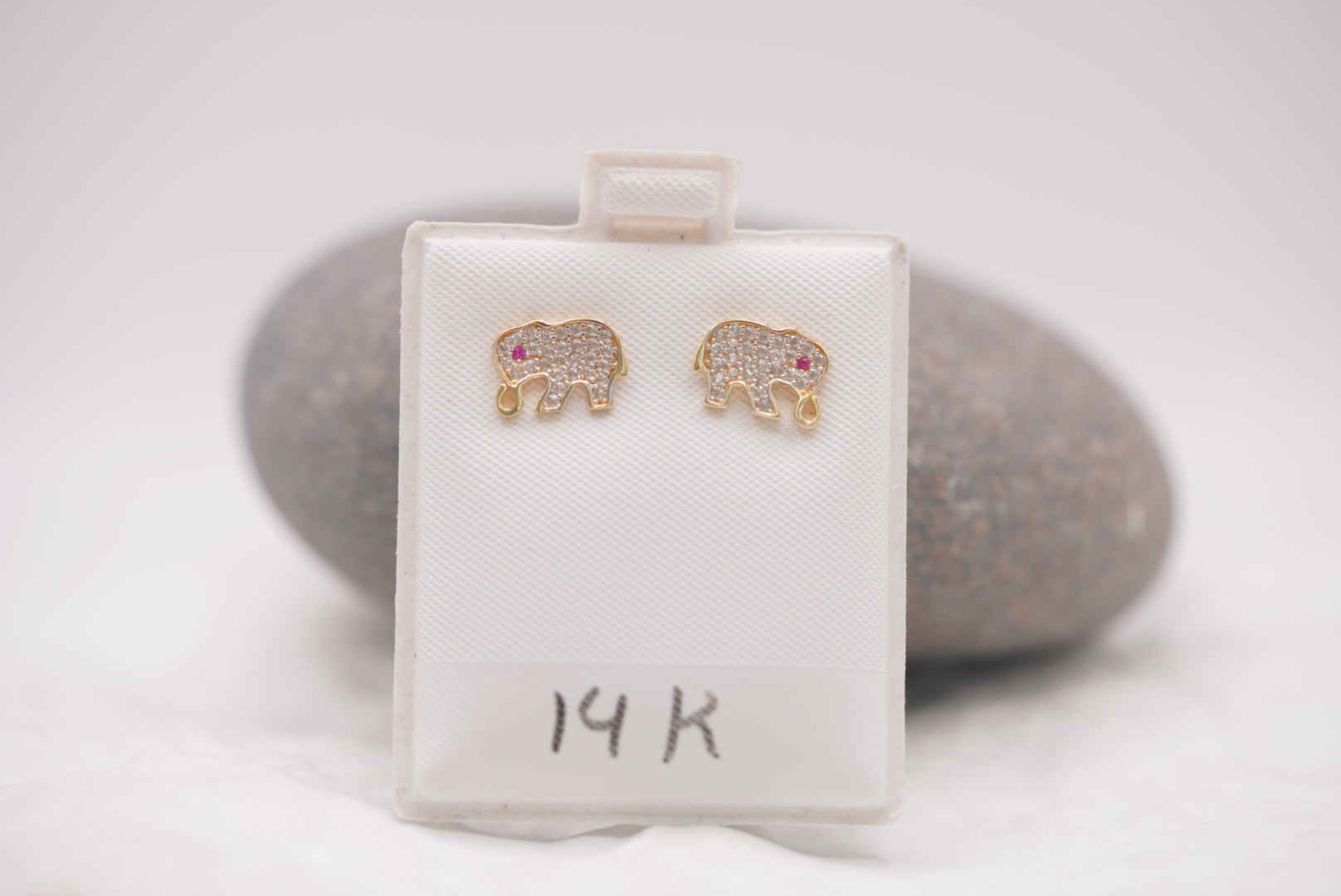 14k Earrings - Little Elephants